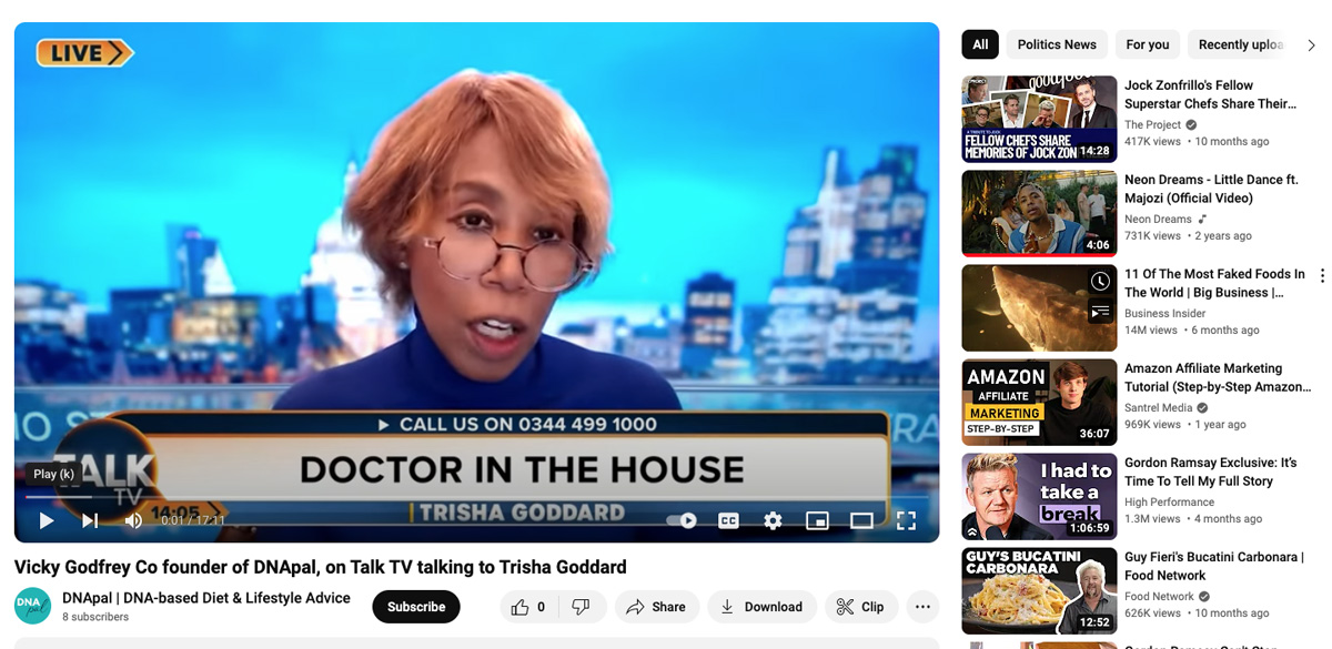 Talk TV Vicky Godfrey